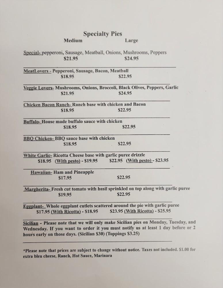 Brothers pizzeria Inc Menu image 3